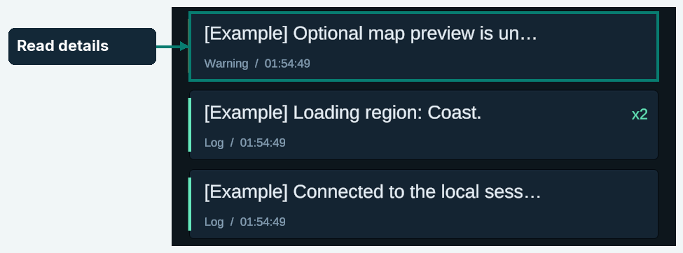 log rows